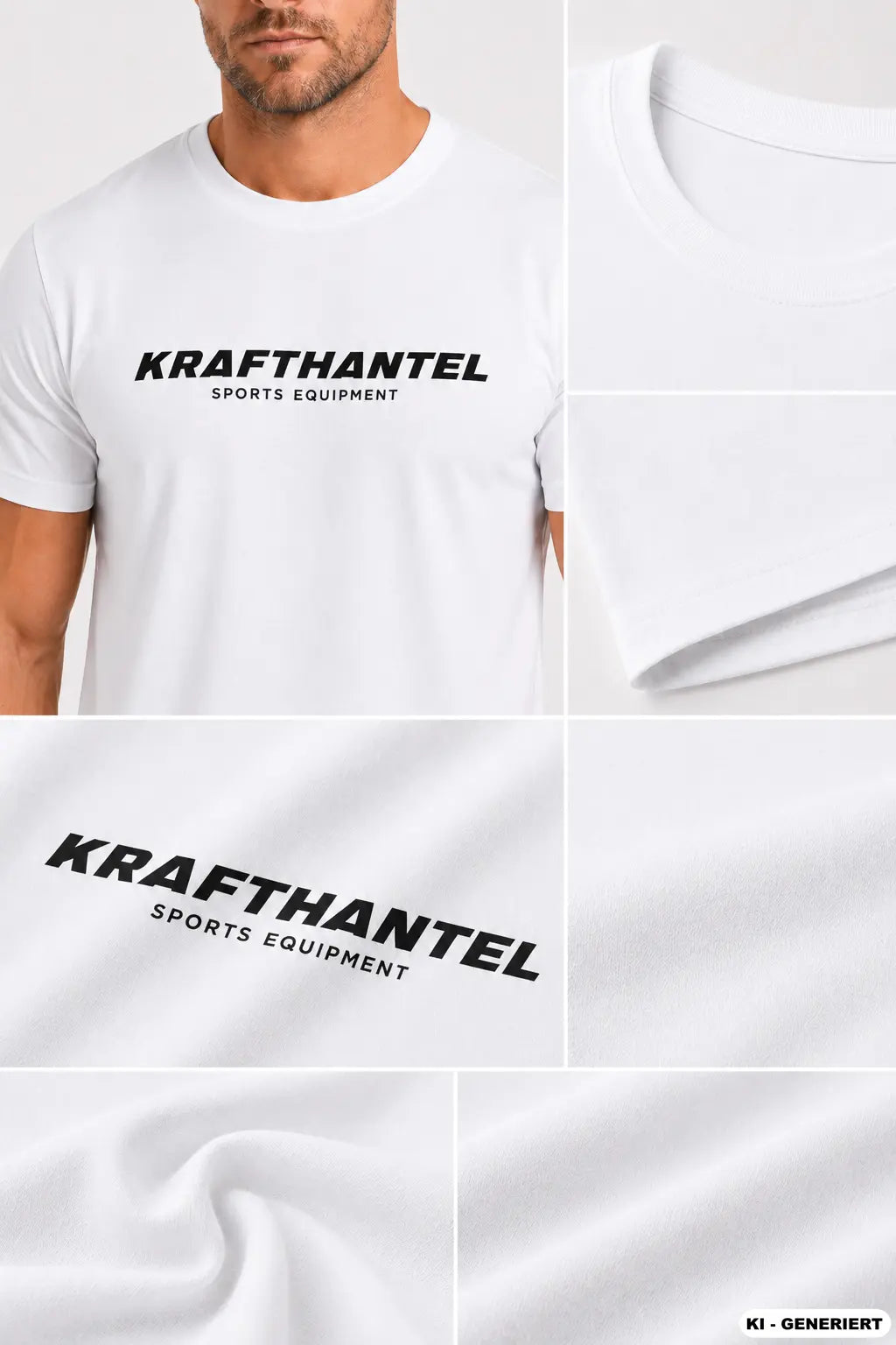 Cotton T-Shirt KRAFTHANTEL White