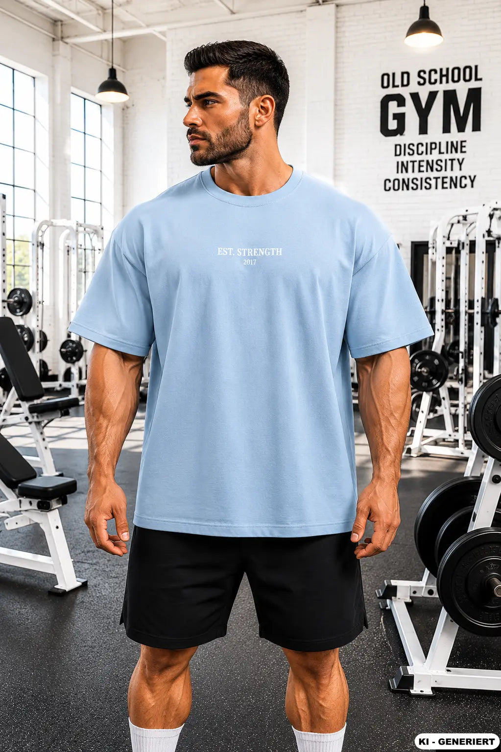KHHC KRAFT Bodybuilder Oversized Washed Grey Shirt