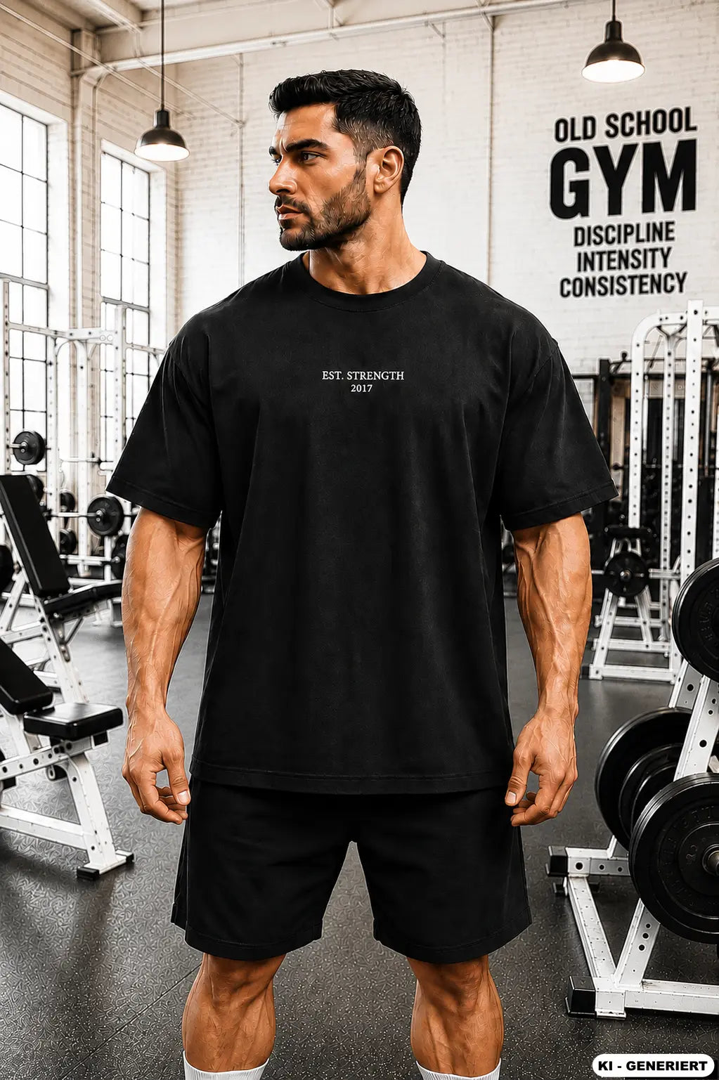 KHHC KRAFT Bodybuilder Oversized Washed Grey Shirt