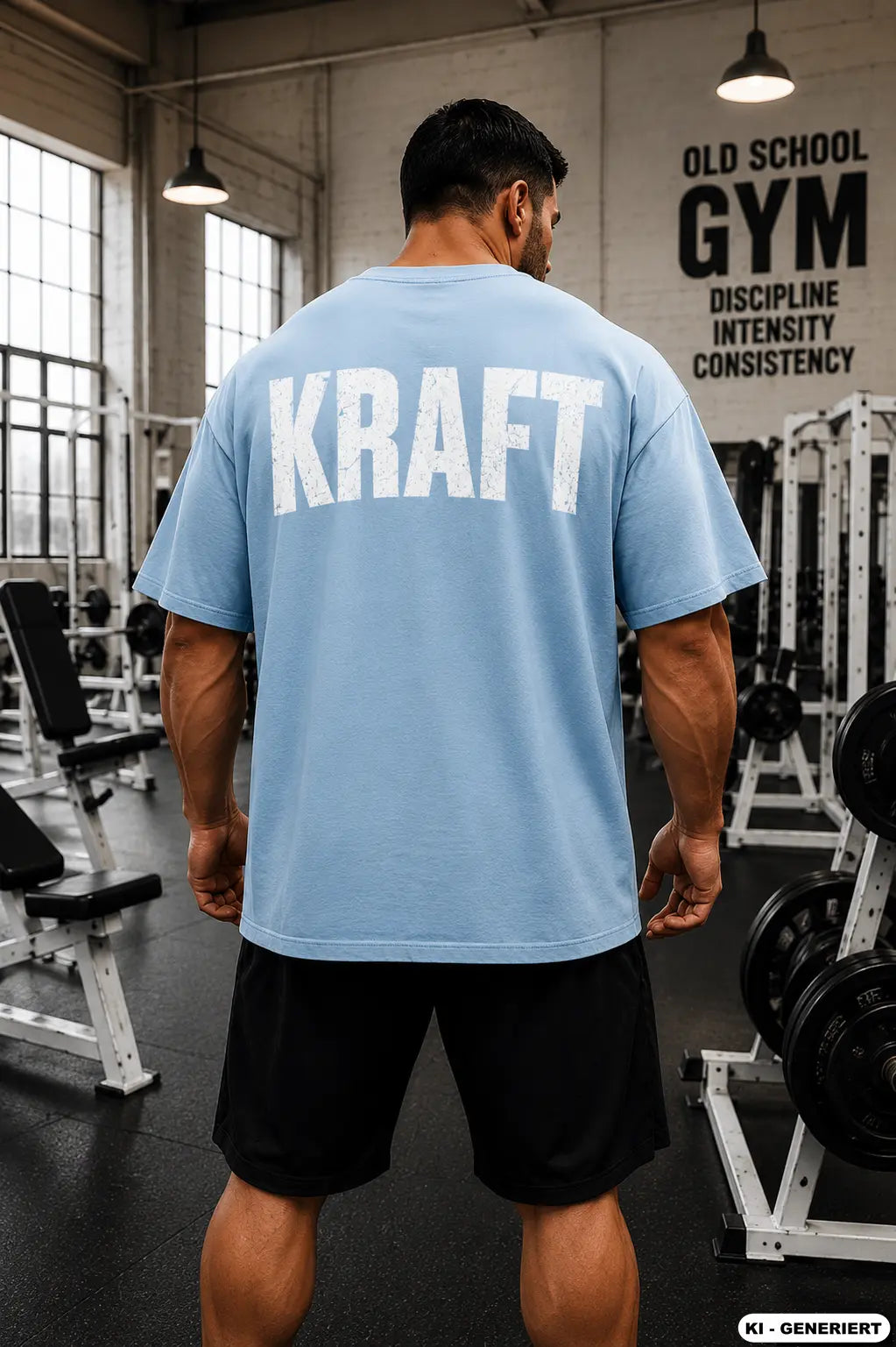 KHHC KRAFT Bodybuilder Oversized Washed Grey Shirt